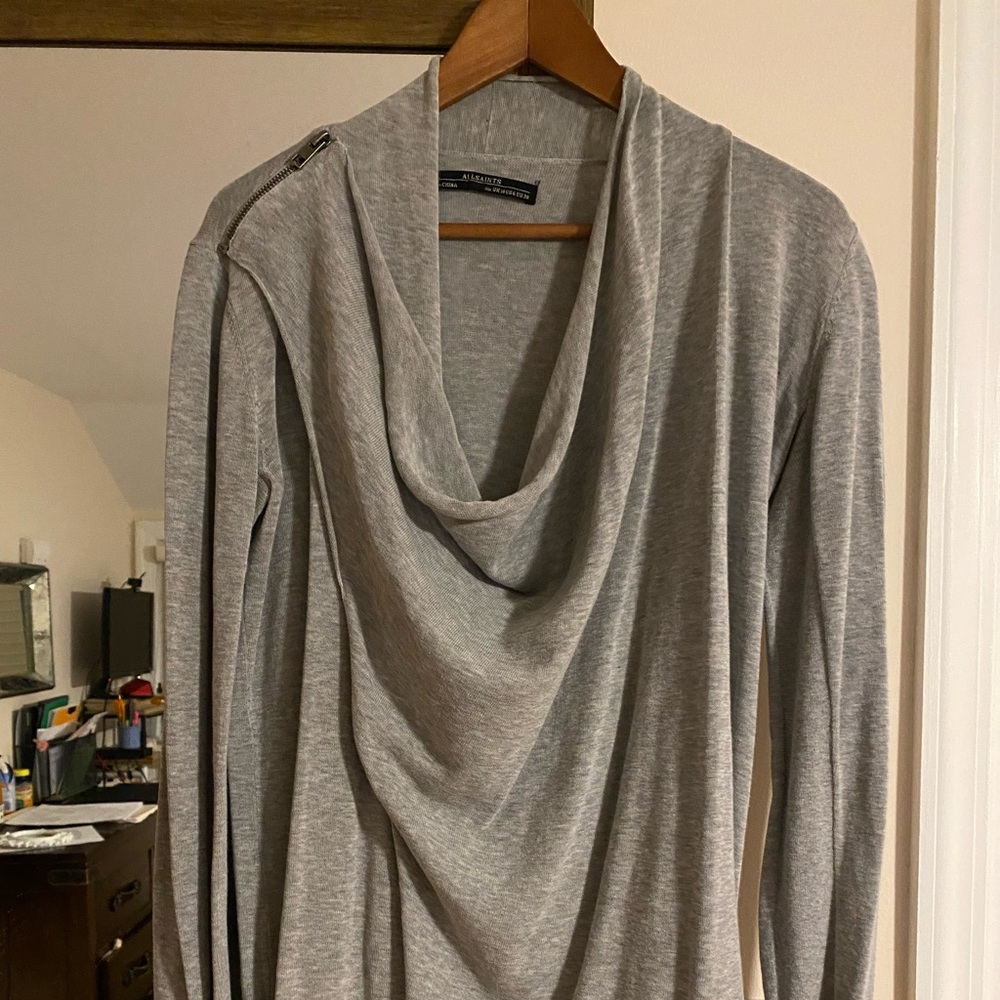 All Saints Cotton Sweater Womens 6. In great condition. 2 styles in 1